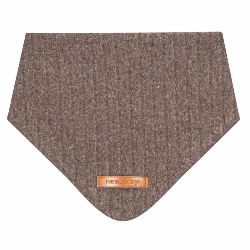 Jesenná dojčenská čiapočka so šatkou na krk New Baby Special One hnedá 74 (6-9m) 2
