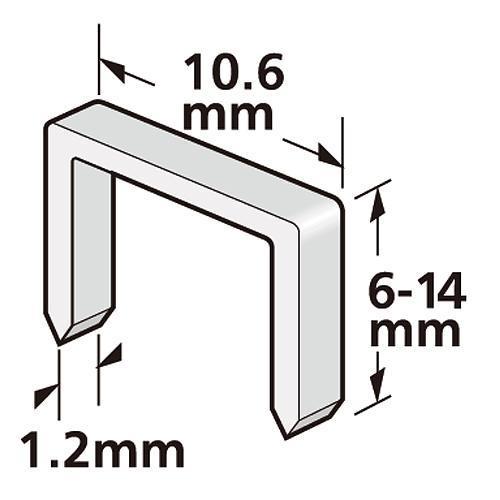 Spony Strend Pro Premium J912, 12 mm, sponky do sponkovačky, 1.2x10.6 mm, bal. 1000 ks