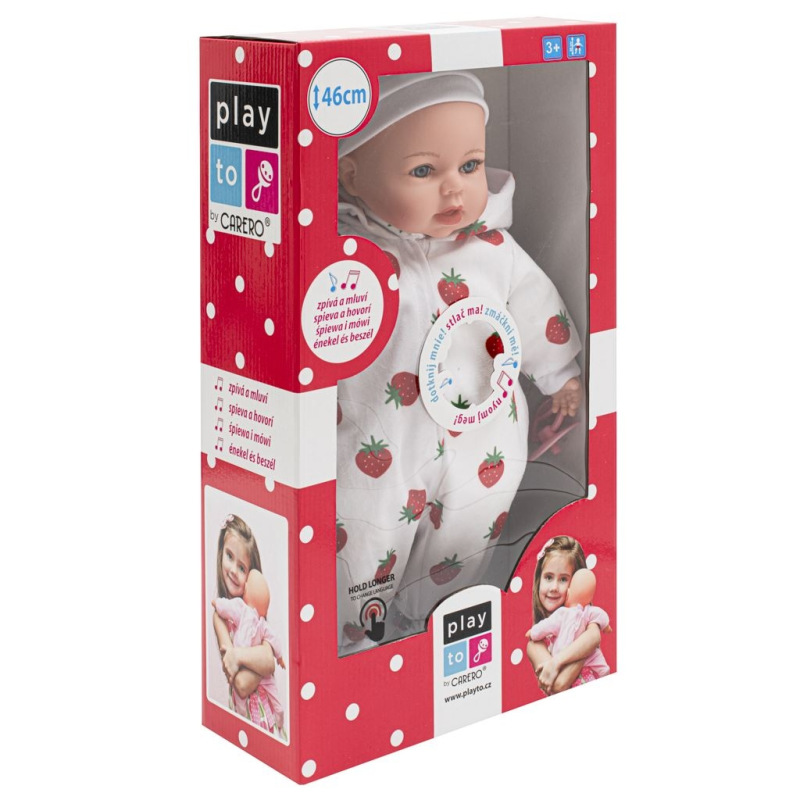 Slovensky hovoriaca a spievajúca detská bábika PlayTo Nati 46 cm 46 2