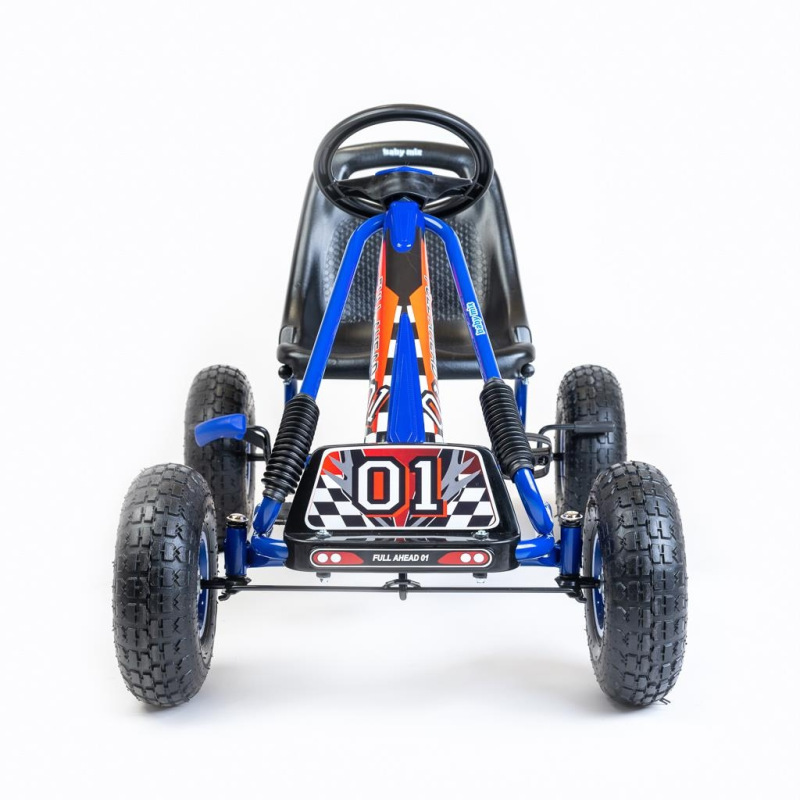 Detská šliapacia motokára Go-kart Baby Mix Razor modrá 2