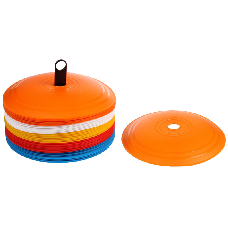 Flat Disc vytyčovacie méty sada 5x8 ks mix farieb