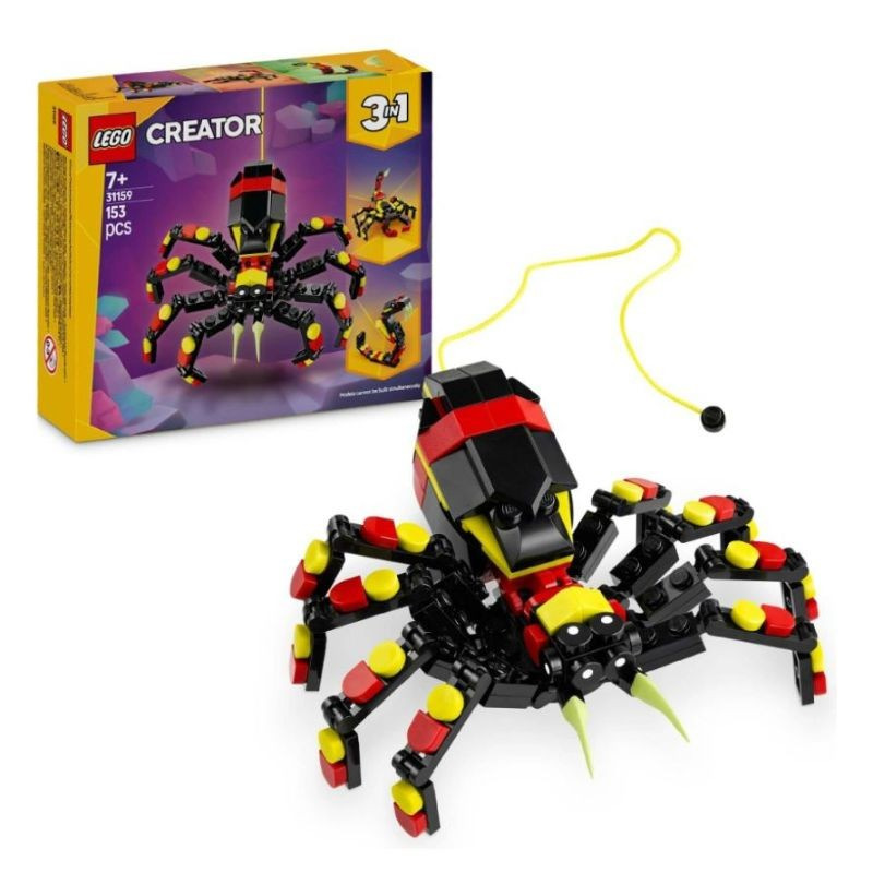 LEGO Creator 3v1 Divoké zvieratá: Prekvapivý pavúk