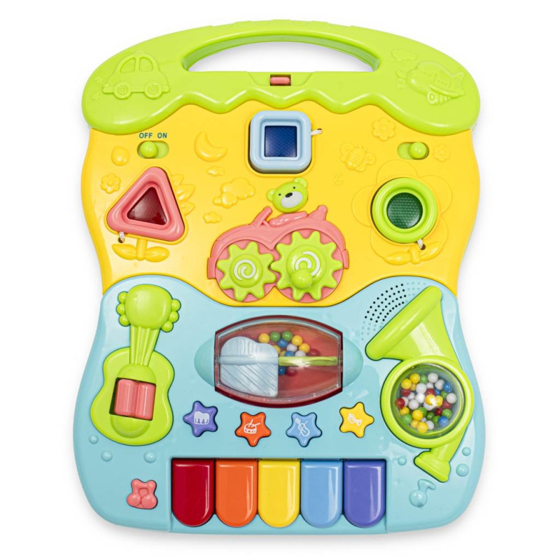 Detské hrajúce edukačné chodítko Baby Mix modré 1