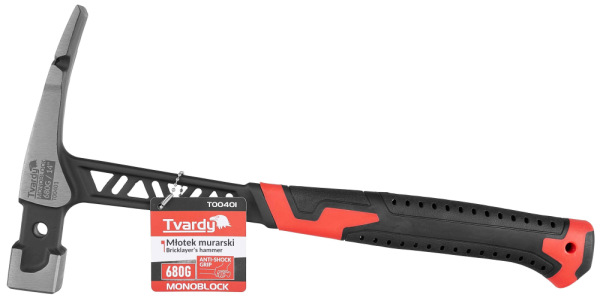 Kladivo murárske MONOBLOK s antivibračnou rukoväťou 680 g, TVARDY 7