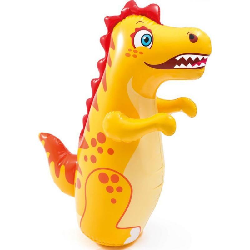 3D Bop bag Intex 44669 nafukovacie zvieratko dinosaurus žltá