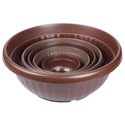 Plastkon Harmonie kvetináč 17cm hnedá 1