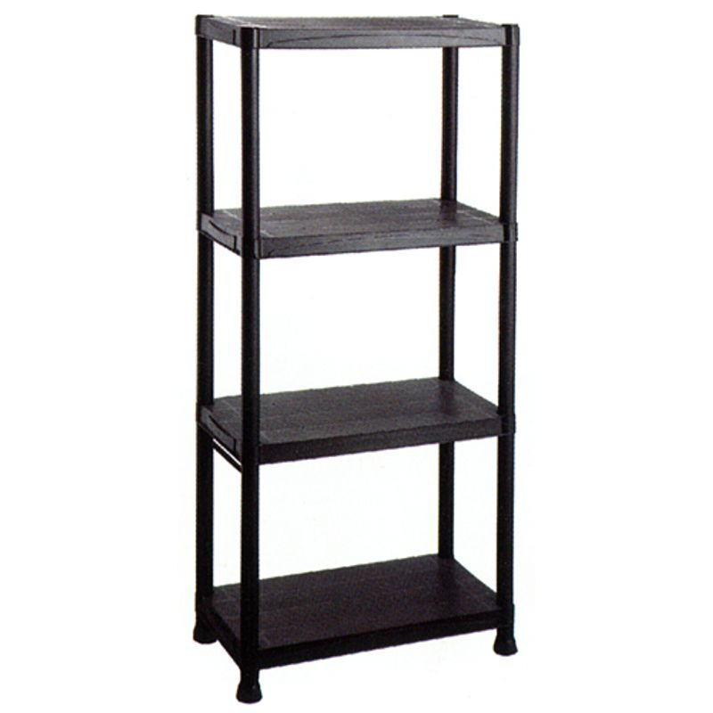Regál Racks RA3071, plastový, 4 police, 600x300x1350 mm, max. 20kg/polica