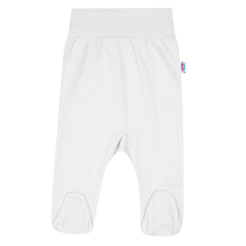 Dojčenské polodupačky New Baby Stripes biele 80 (9-12m)