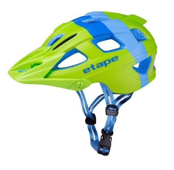 Etape Hero detská cyklistická prilba modrá-zelená veľ. XS-S