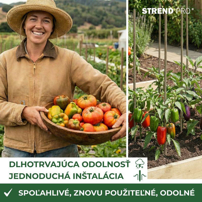 Tyč Garden KBT 750/8-10 mm, bal. 10 ks, bambus, oporná k rastlinám 4