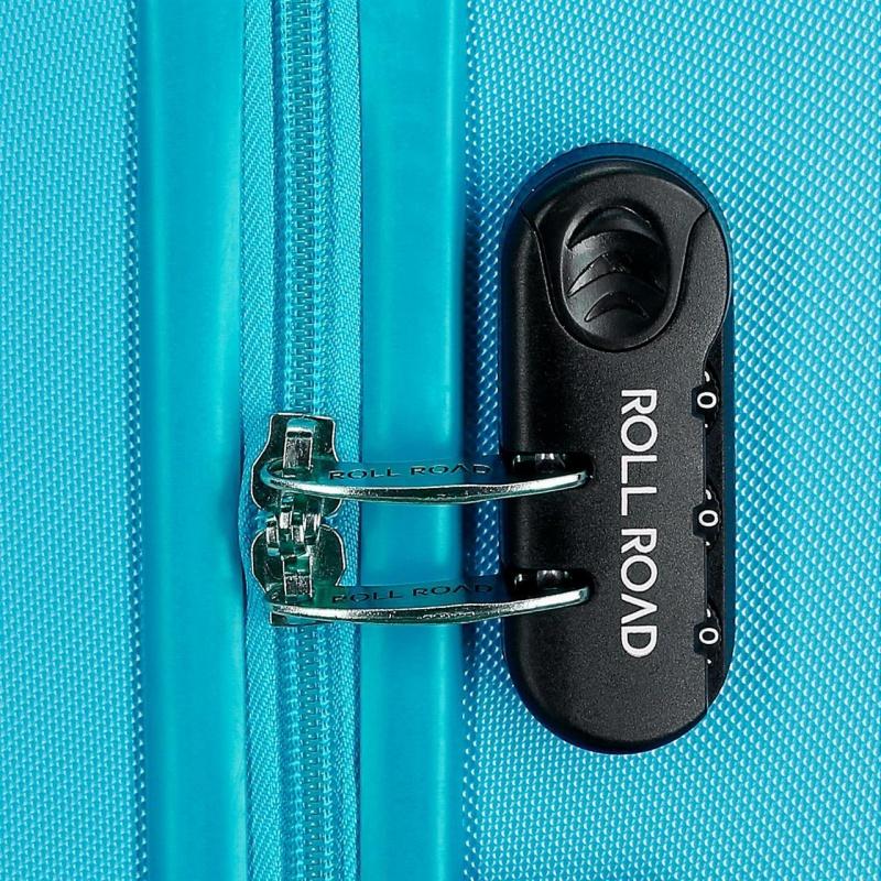 ROLL ROAD Flex Azul Claro, Sada ABS cestovných kufrov, 55-65cm, 584956A 12