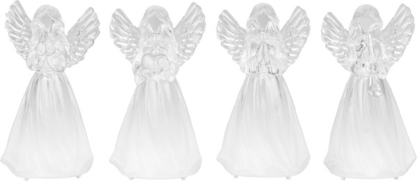 Anjel MagicHome Vianoce, plast, 1xLED teplá biela, 6x5x11 cm, 3xLR44 1