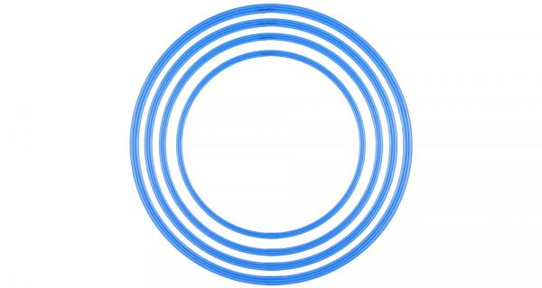Merco HP kruh prekážkový modrá 70cm