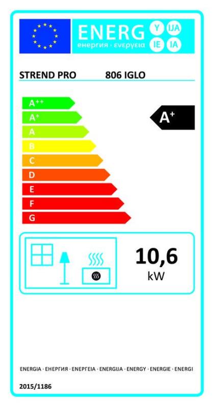 Kachle 806 IGLO, 9 kW, liatina, čierne