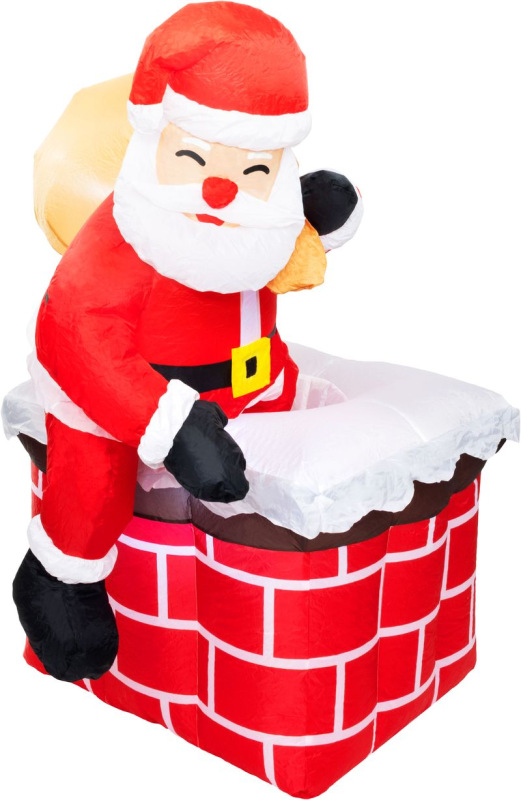 Dekorácia MagicHome Vianoce, Santa, 3xLED studená biela, IP44, 1,2 m