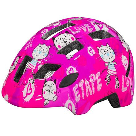 Etape Kitty 2.0 detská cyklistická prilba ružová veľ. XS-S