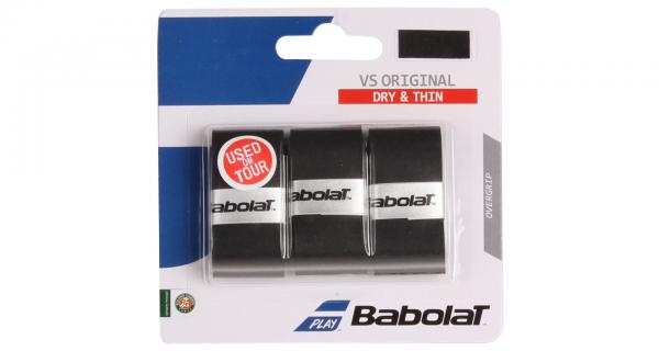 Babolat VS Original overgrip omotávka tl. 0,4 mm čierna 3ks
