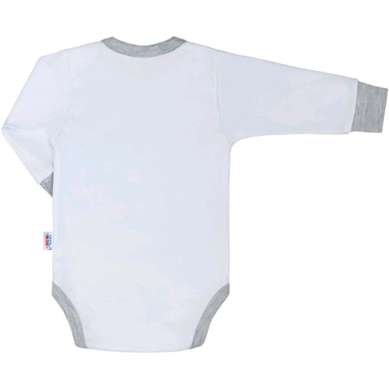 Luxusné dojčenské body s dlhým rukávom New Baby Honey Bear s 3D aplikáciou 74 (6-9m)