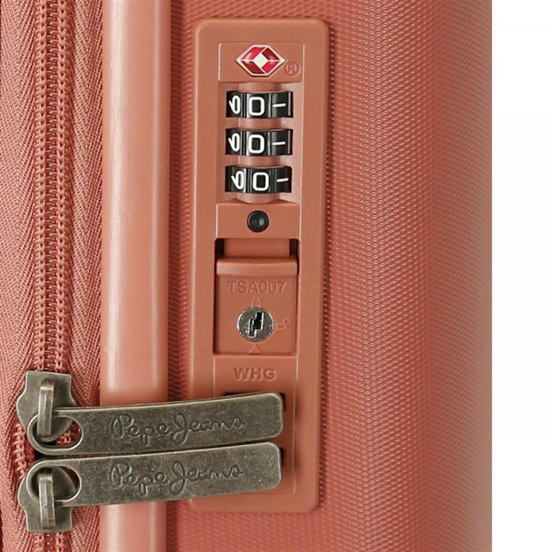 PEPE JEANS Highlight Terracota, ABS Cestovný kufor, 55x40x20cm, 37L, 7689126 (small) 4