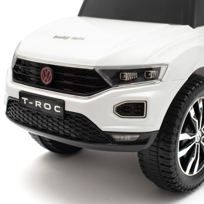 Detské odrážadlo s vodiacou tyčou Baby Mix VOLKSWAGEN T-ROC biele 1