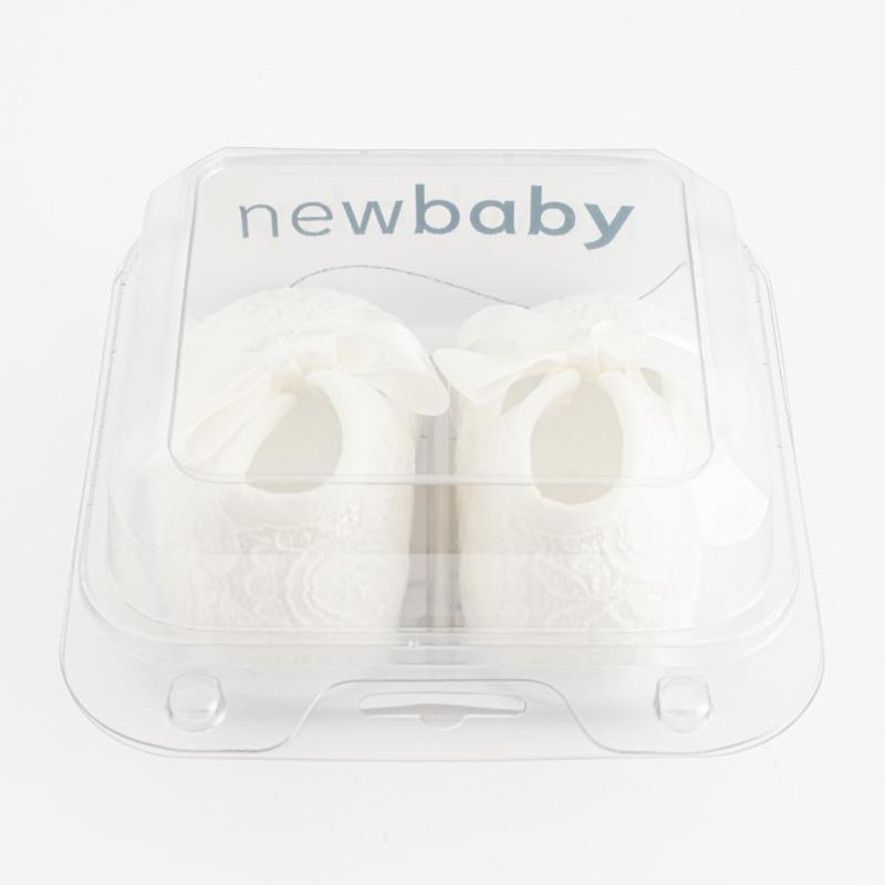 Dojčenské krajkové capačky New Baby béžová 6-12 m 6-12 m