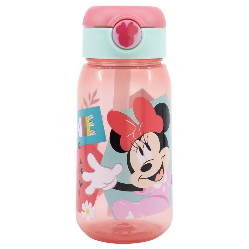 Plastová fľaša s automatickým otváraním MINNIE MOUSE, 510ml, 74442