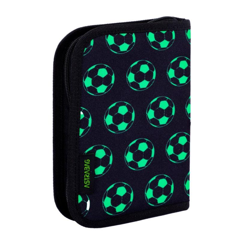 Vyklápací peračník s náplňou AstraBAG NEON FOOTBALL, AC11, 503024063