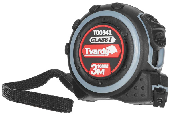 Meter zvinovací 3m x 16mm bez magnetu, obojstranný, I trieda presnosti, TVARDY 6