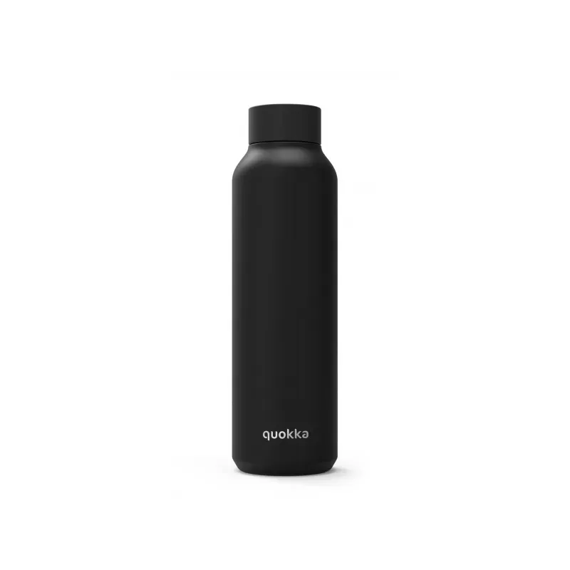 Quokka Solid, Nerezová fľaša / termoska Black, 630ml, 11801