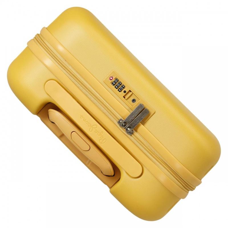 PEPE JEANS Highlight Ochre, Sada luxusných ABS cestovných kufrov 70cm/55cm, 7689523 5