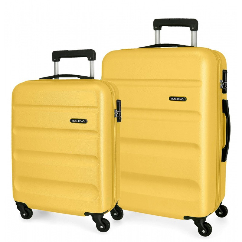 ROLL ROAD Flex Ochre, Sada ABS cestovných kufrov, 55-65cm, 584956D