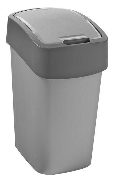 Kôš Curver® PACIFIC FLIP BIN 9 lit., 23.5x18.9x35 cm, antracit/šedý, na odpad