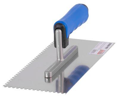 Hladítko Strend Pro Premium, BLUE SoftTouch, 270x130 mm, e6 mm, nerez