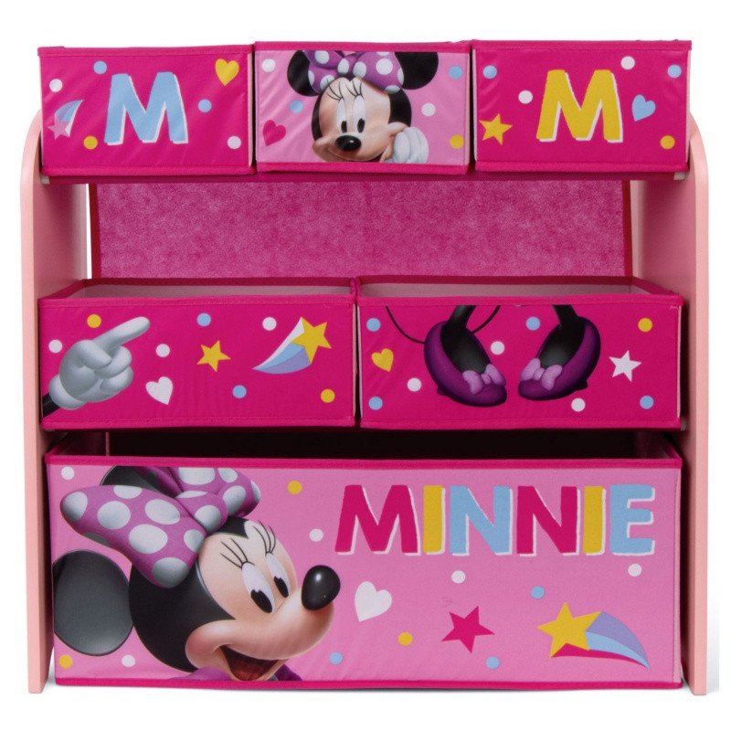 Drevený regál / organizér na hračky MINNIE MOUSE, WD13981 1