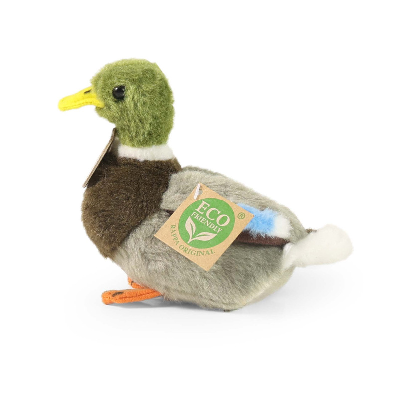 Plyšový pták kachna divoká 13 cm 2