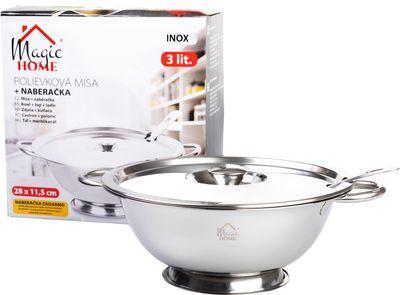 Misa MagicHome, polievková s naberačkou, 3000 ml, terina, nerez