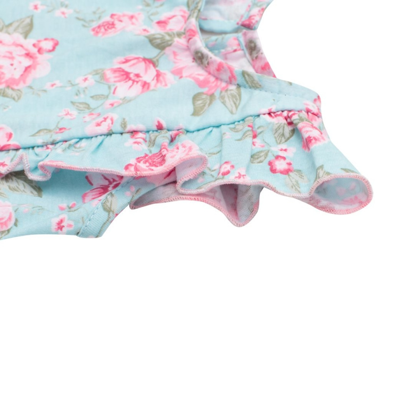 Dojčenské letné bavlnené šatôčky New Baby Roses 56 (0-3m) 2