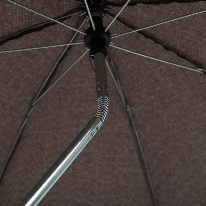 Slnečník na kočík - hnedý-sivý melír 1