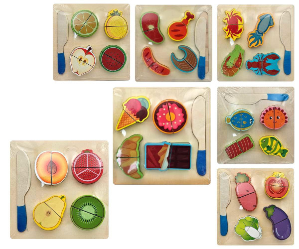 Drevené potraviny na suchý zips 1