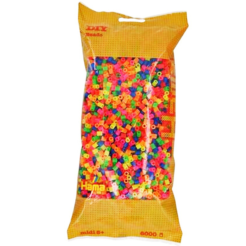 Neónové zažehľovacie korálky 6000ks