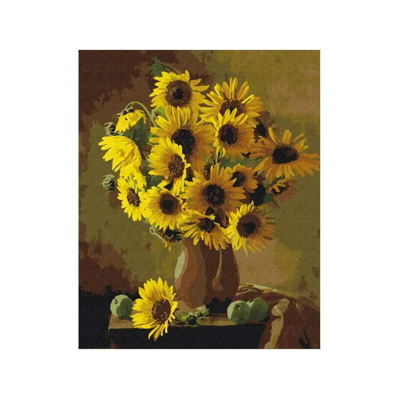 Maľovanie podľa čísel SUNFLOWERS, na ráme, 40x50cm, 801022901