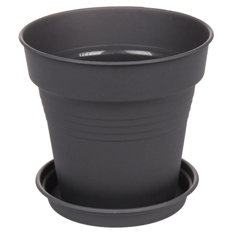 Camelie miska pod kvetináč 12 antracitová 1