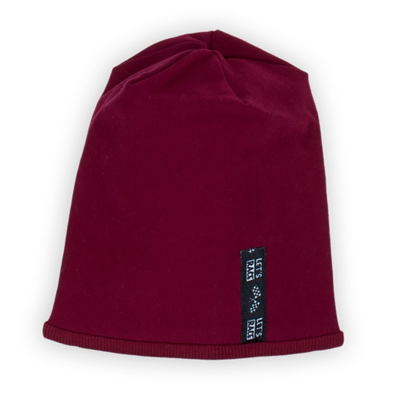 Dojčenská čiapočka Nicol Races bordó 56/62