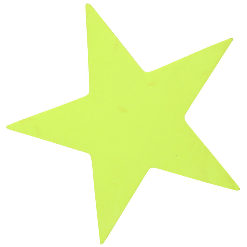 Star značka na podlahu žltá