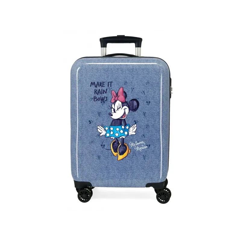 JOUMMA BAGS detský ABS cestovný kufor MINNIE MOUSE Blue, 55x38x20cm, 34L, 4531721