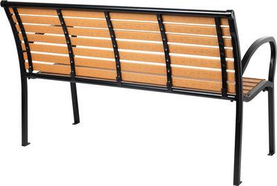 Lavička záhradná KIMBRA, 120x41x82 cm, oceľ/plast 1