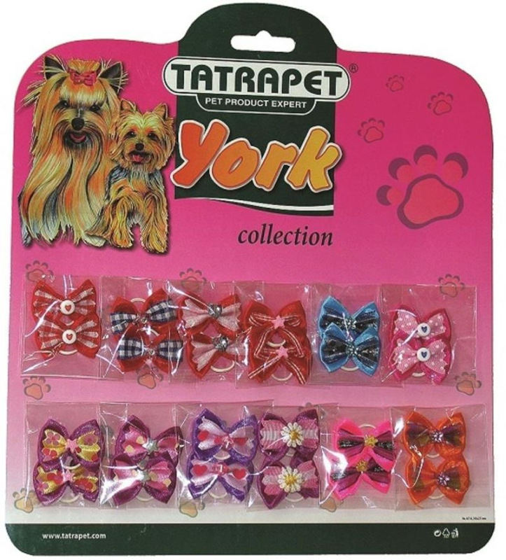 Mašle TATRAPET YORK Collection, pre psov a mačky, ozdobné, 2X3 cm, bal. 24ks