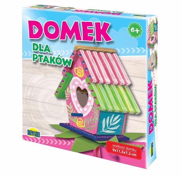 Domček pre vtáčiky - urob a pomaľuj 2