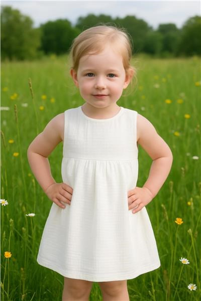 Dojčenské mušelínové šaty New Baby Elizabeth 86 (12-18m) 3