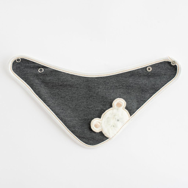 Jarná dojčenská čiapočka so šatkou na krk New Baby Sebastian sivá 80 (9-12m) 2